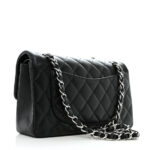 Lambskin Quilted Small Double Flap Black - Image 3