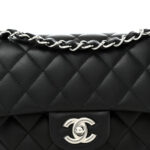 Lambskin Quilted Small Double Flap Black - Image 8