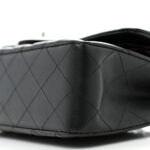 Lambskin Quilted Small Double Flap Black - Image 10