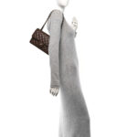 Lambskin Quilted Small Double Flap Dark Brown - Image 2