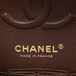 Lambskin Quilted Small Double Flap Dark Brown - Image 8