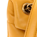 Lambskin Quilted Small Loulou Puffer Monogram Chain Satchel Saffran - Image 13