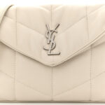 Lambskin Quilted Toy Loulou Puffer Monogram Chain Satchel Crema Soft - Image 8