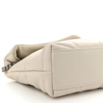 Lambskin Quilted Toy Loulou Puffer Monogram Chain Satchel Crema Soft - Image 9