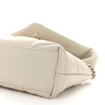 Lambskin Quilted Toy Loulou Puffer Monogram Chain Satchel Crema Soft - Image 10