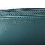 Lambskin Quilted Trendy CC Wallet On Chain WOC Green - Image 7