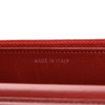 Lambskin Quilted Wallet On Chain WOC Red - Image 19