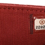 Lambskin Quilted Wallet On Chain WOC Red - Image 3