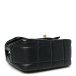 Lambskin Resin Crystal Square Quilted Monacoco Mini Flap Black - Image 4