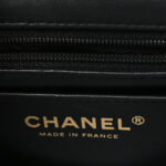 Lambskin Resin Crystal Square Quilted Monacoco Mini Flap Black - Image 6