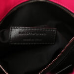 Merino Shearling Lambskin Quilted Small Loulou Puffer Monogram Chain Satchel Fuchsia - Image 7