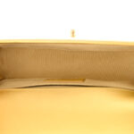 Metallic Calfskin Crocodile Embossed Graffiti Medium Cocodile Boy Flap Gold - Image 5