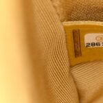 Metallic Calfskin Crocodile Embossed Graffiti Medium Cocodile Boy Flap Gold - Image 7