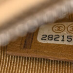 Metallic Calfskin Crocodile Embossed Small Gabrielle Clutch With Chain Gold - Image 9