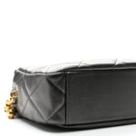 Metallic Calfskin Pearl Quilted CC Mini Camera Case Ruthenium - Image 8