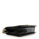Metallic Calfskin Pleated Medium Boy In Rome Flap Black Gold - Image 4