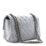 Metallic Grained Calfskin Quilted 2.55 Reissue Mini Flap Silver - Image 6