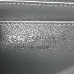 Metallic Grained Calfskin Quilted 2.55 Reissue Mini Flap Silver - Image 8