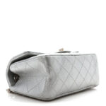 Metallic Grained Calfskin Quilted 2.55 Reissue Mini Flap Silver - Image 7