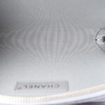 Metallic Lambskin Like A Wallet Flap Silvery Black - Image 5