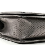 Metallic Lambskin Perforated New Medium Boy Flap Dark Silver - Image 7
