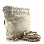 Metallic Lambskin Quilted Mini Chanel 22 Golden - Image 11