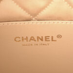 Metallic Lambskin Quilted Mini Chanel 22 Golden - Image 5