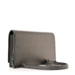Metallic Smooth Calfskin Classic Monogram Kate Tassel Chain Wallet Grey - Image 4
