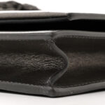 Metallic Smooth Calfskin Classic Monogram Kate Tassel Chain Wallet Grey - Image 11