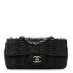 Metallic Snakeskin Sequin Flap Black - Image 14