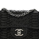 Metallic Snakeskin Sequin Flap Black - Image 8