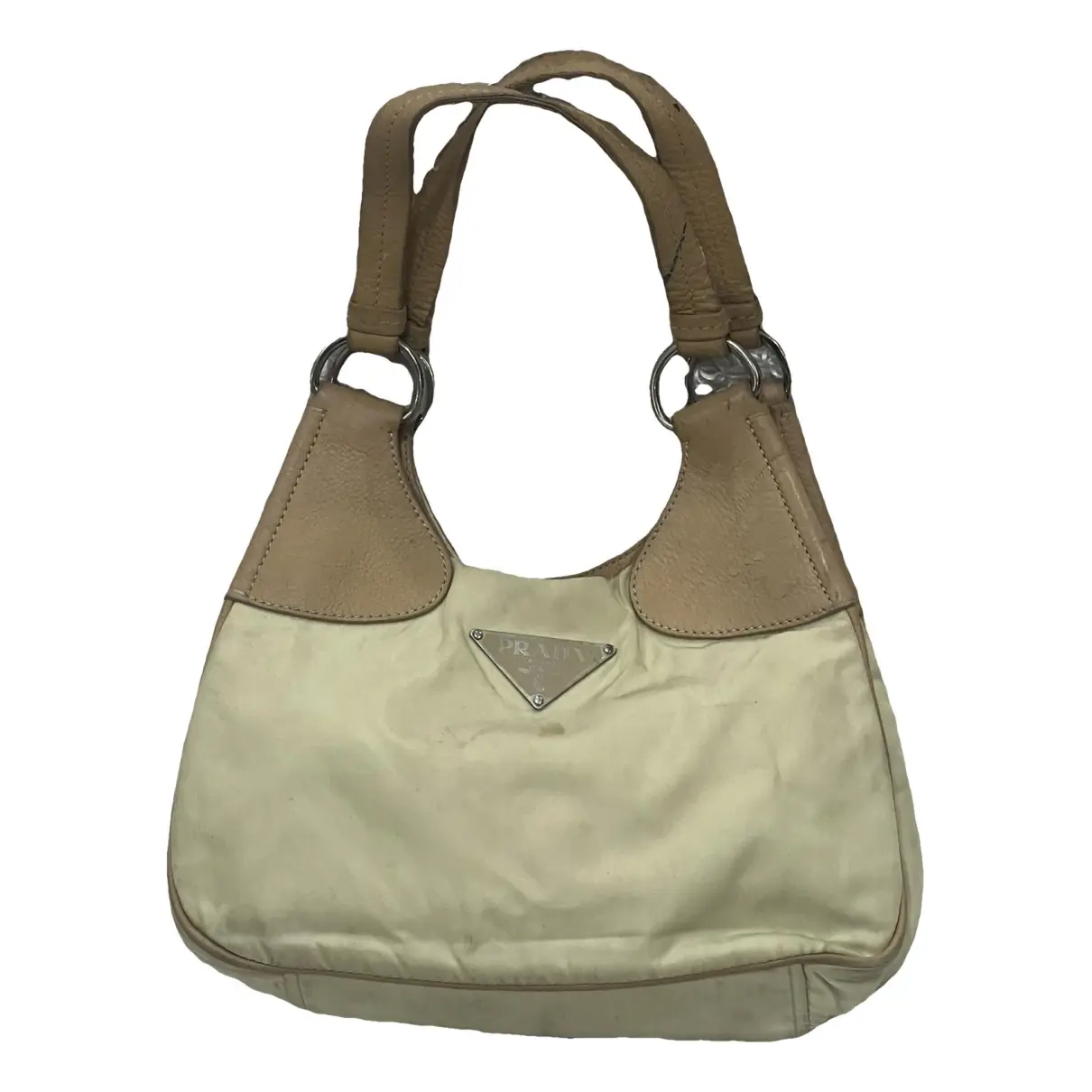 Moon handbag1 Moon handbag Beige with Tan Leather Trim - Image 1