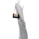 Nappa Patent Calfskin Two-Toned Small Monogram Kate Satchel White Seal - Image 2