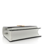 New Aspen Calfskin Bi-Color Monogram Sunset Chain Wallet Black Dirty White - Image 15