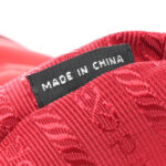 Nylon Tessuto Impuntu Quilted Backpack Rosso - Image 7
