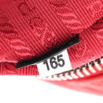 Nylon Tessuto Impuntu Quilted Backpack Rosso - Image 8