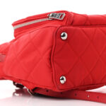 Nylon Tessuto Impuntu Quilted Backpack Rosso - Image 10