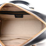 Padded Etoile Calfskin Embossed Medium Dior Vibe Zip Bowling Bag Silver Black - Image 17