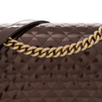Patent Calfskin New Medium Boy Flap Dark Red - Image 8