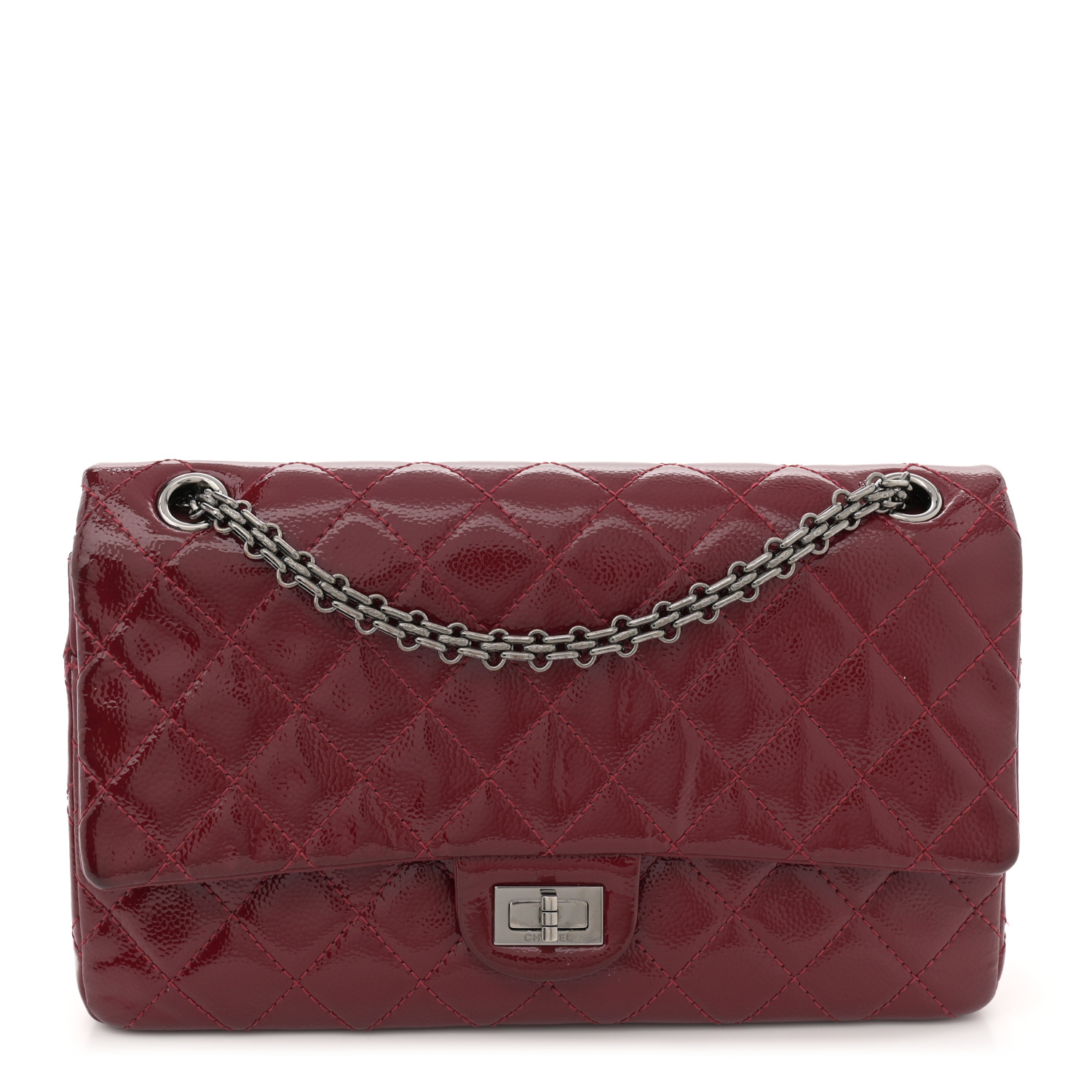 Patent Caviar Quilted 2.55 Reissue 226 Flap Burgundy11 Patent Caviar Quilted 2.55 Reissue 226 Flap Burgundy - Image 1