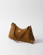 Prada Aimée medium suede shoulder bag - Image 9