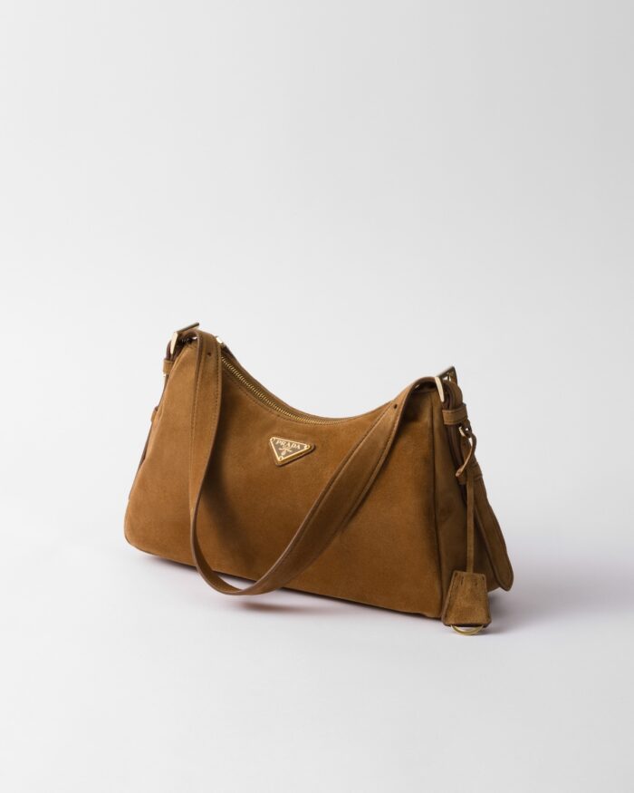Prada Aimée medium suede shoulder bag - Image 9