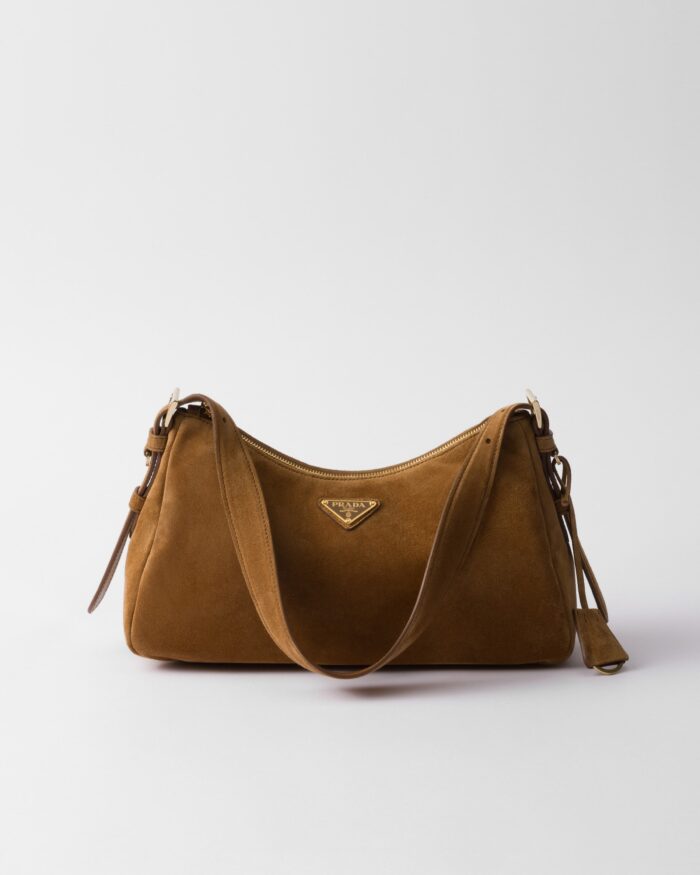 Prada Aimée medium suede shoulder bag - Image 7