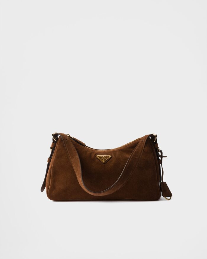 Prada Aimée medium suede shoulder bag - Image 8