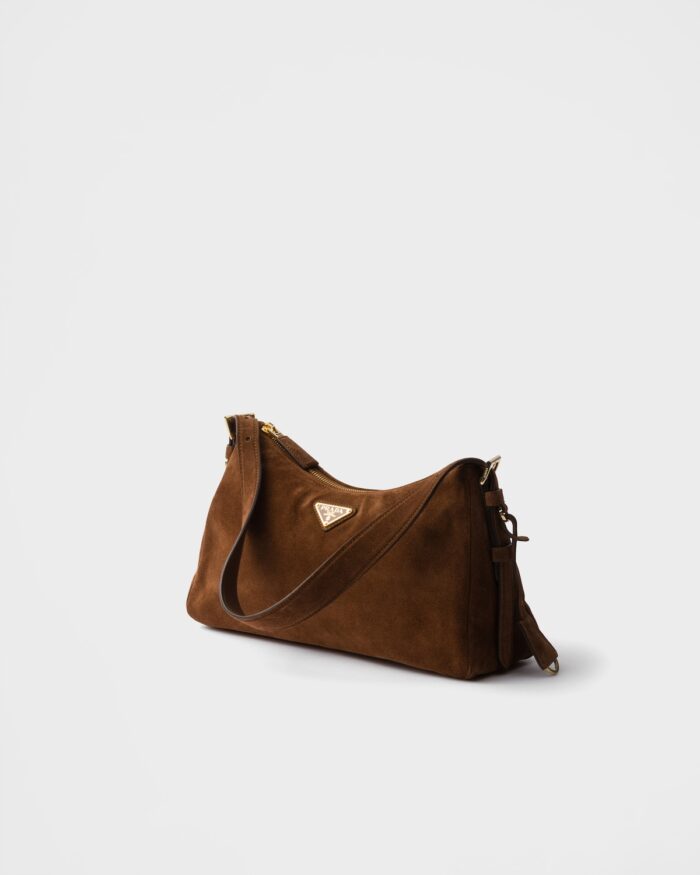 Prada Aimée medium suede shoulder bag - Image 4