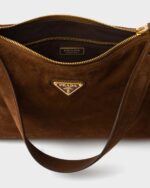 Prada Aimée medium suede shoulder bag - Image 6