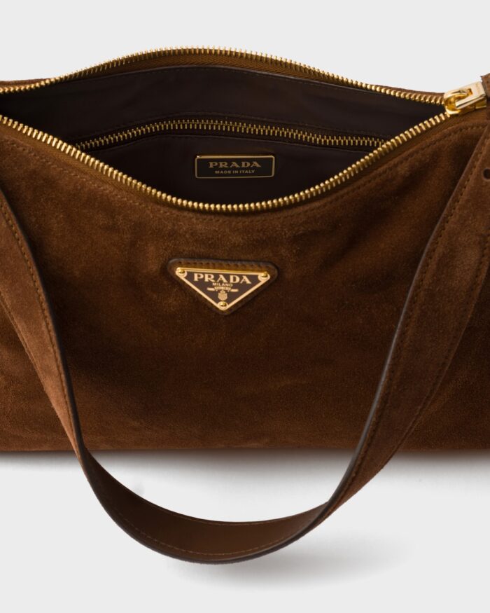 Prada Aimée medium suede shoulder bag - Image 6