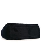 Rabbit Fur Alligator Crystal Cannage Medium Caro Bag Navy - Image 4