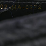 Rabbit Fur Alligator Crystal Cannage Medium Caro Bag Navy - Image 6