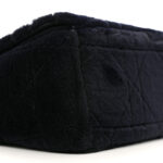 Rabbit Fur Alligator Crystal Cannage Medium Caro Bag Navy - Image 8